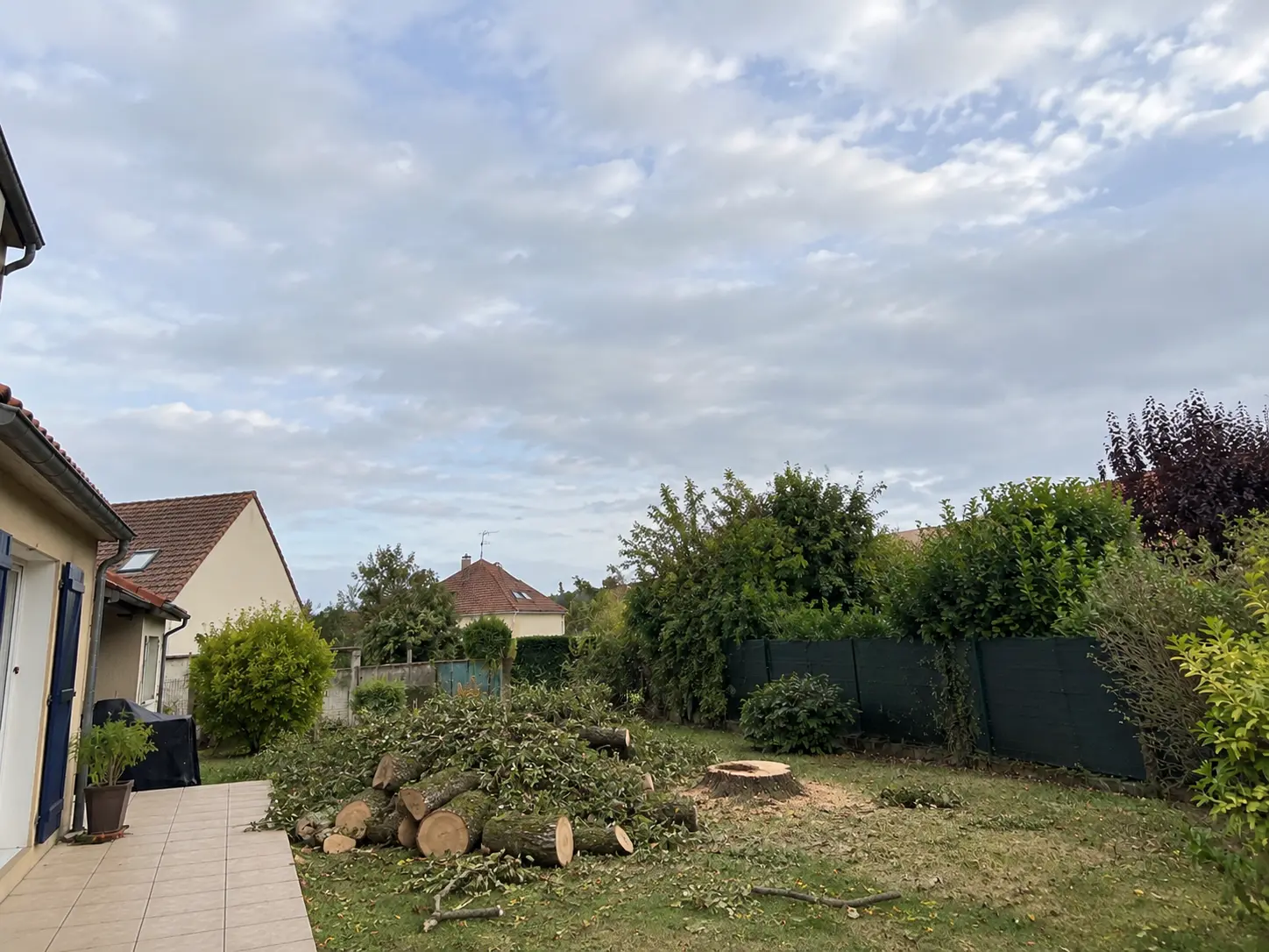 Emplacement après abattage